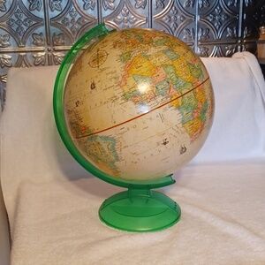 Globemaster 12 inch diameter globe, brown globe, office library decor, Home Deco